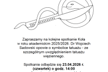 Ogłoszenie do spotkania kwiecień 2026